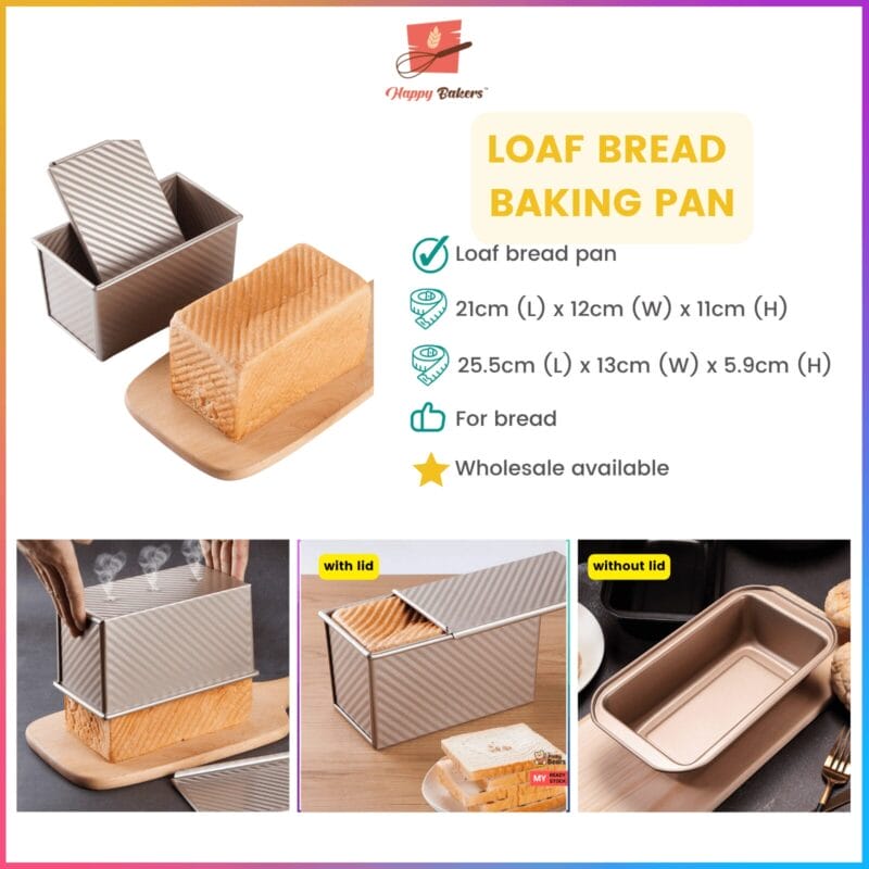 carbon steel non stick loaf bread toast mould with cover non stick loaf bread mould