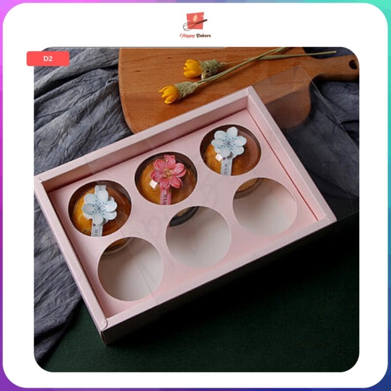 Round Shanghai Mooncake Box with Cavity - Image 3