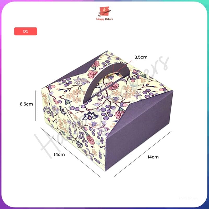 Minimalist Cake Box With Handle - Image 3