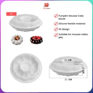 3D Pumpkin Silicone Baking Mould | For Mousse Cake Jelly | 南瓜形状 Labu Acuan Loyang