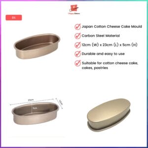 Japanese Cotton Cheese Cake Mould Tray