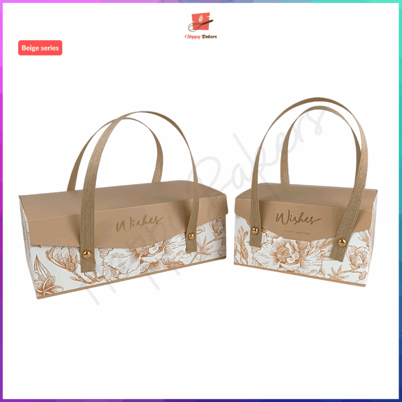Classical Gift Square Packaging Box With Handle - Image 3