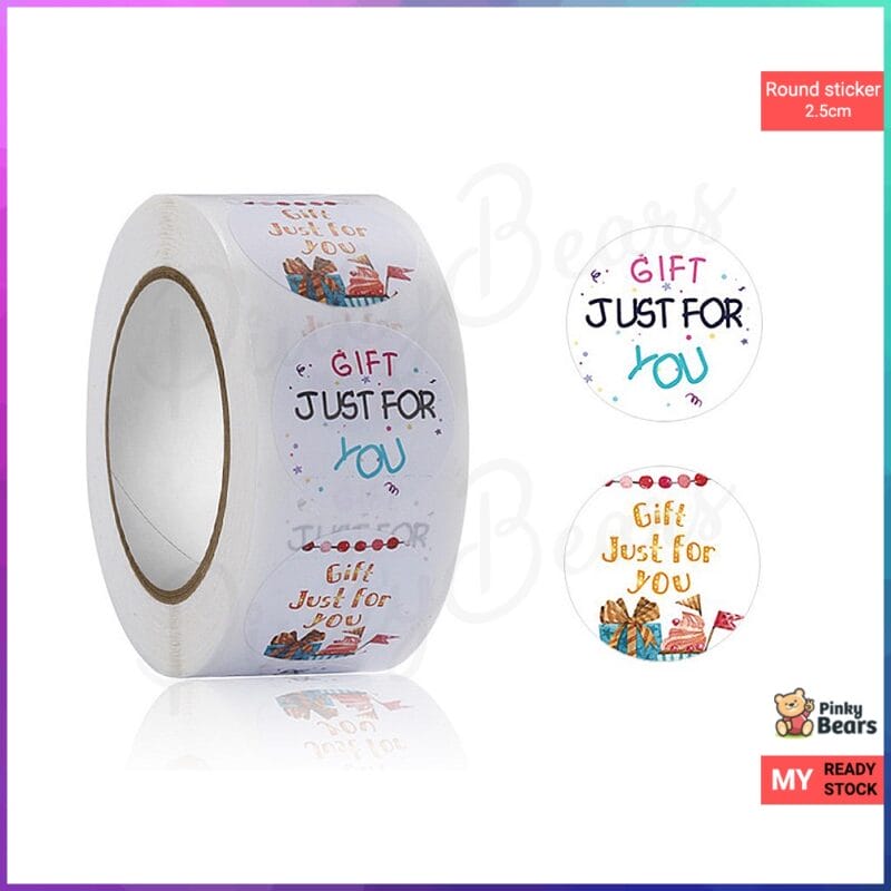 Assorted Gift For You Red White Stickers - Image 3