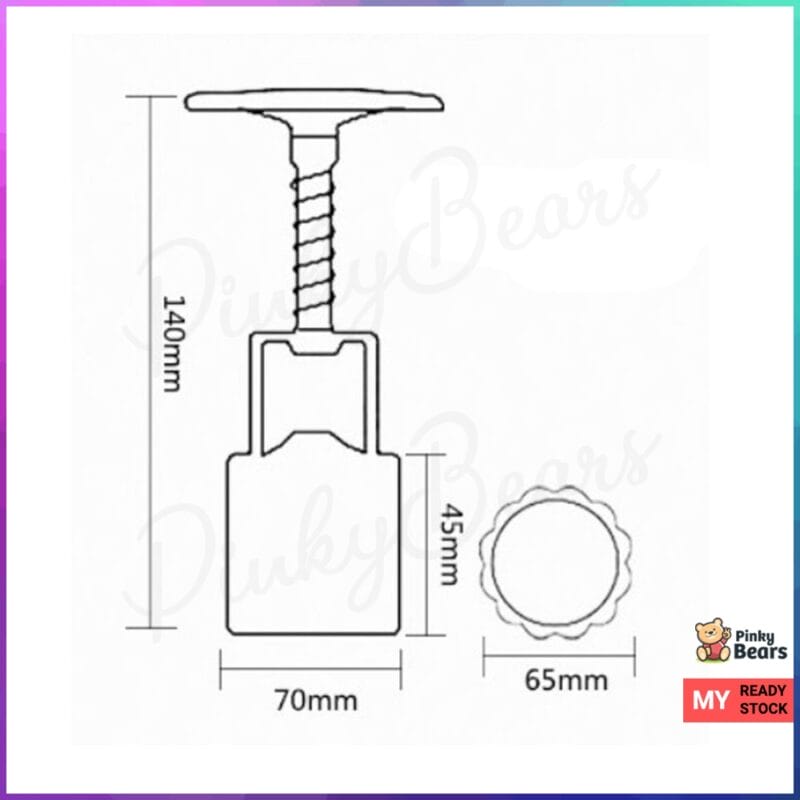 Mooncake Classic 4 pcs 100g Pattern Mould - Image 2