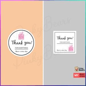 Assorted Thanks You Labelling Stickers