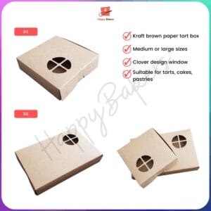 Kraft Plain Brown Egg Tart Box