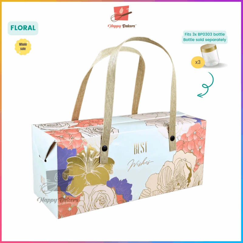 Gift Box Gold Stamping With Handle - Image 6