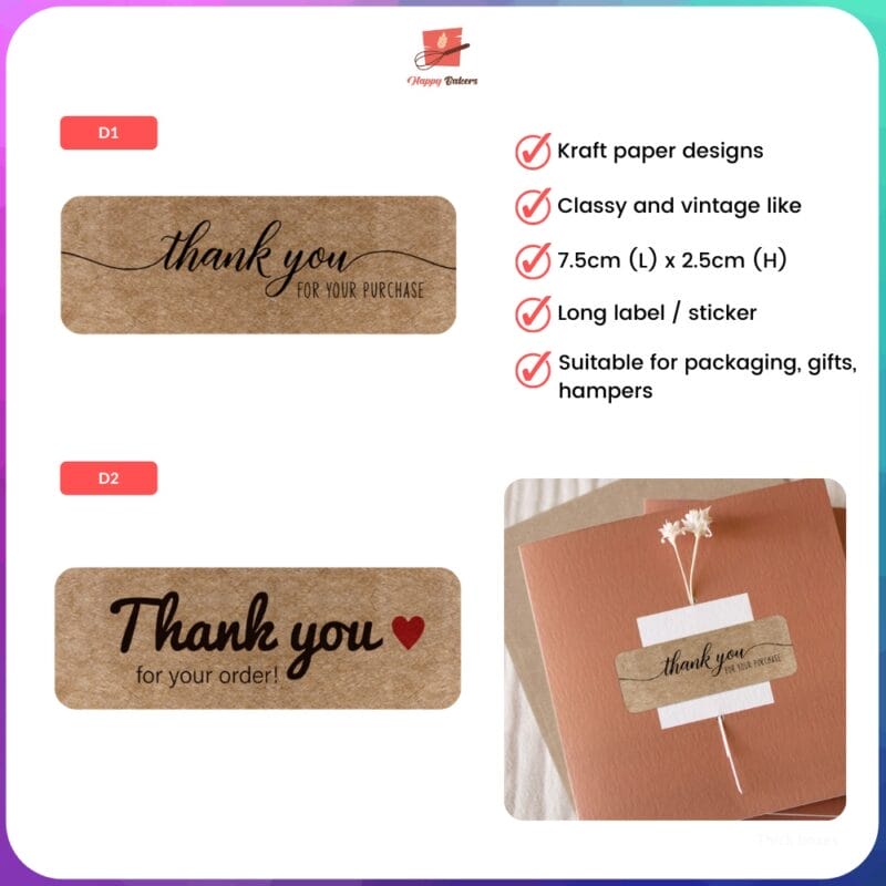 Kraft Paper Long Label