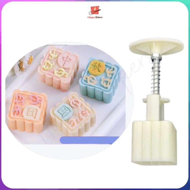 Mooncake 50g 4pcs Square Mould