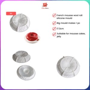 French Mousse Wool Roll Silicone Mould