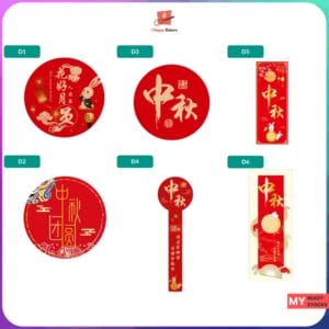 Mooncake Festival Bunny Labelling Stickers