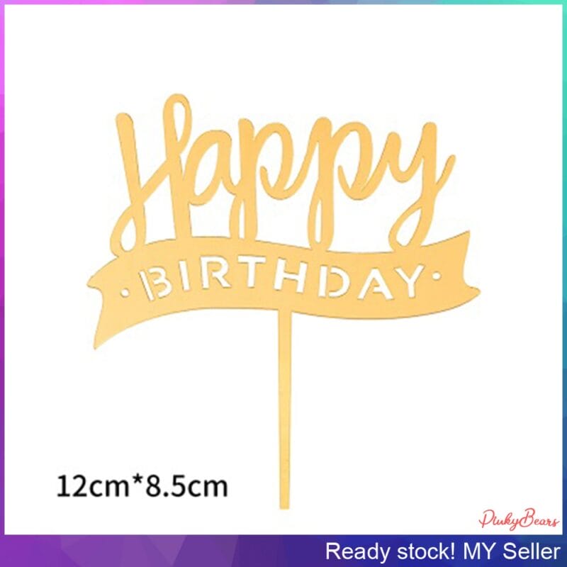 Happy Birthday Cake Toppers - Image 2