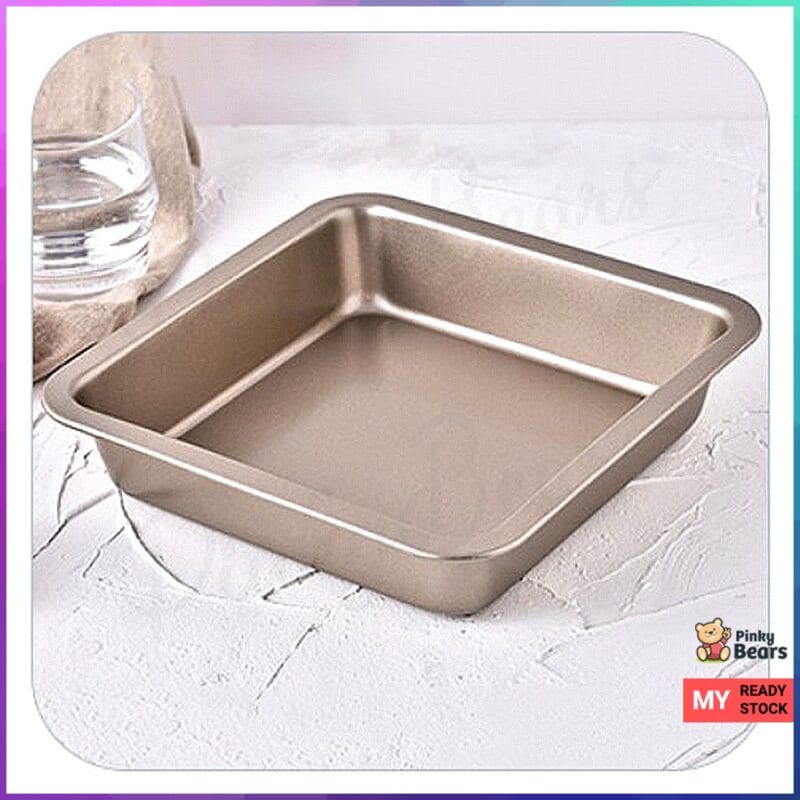 8 Inch Non Stick Square Cake Baking Tray - Image 3