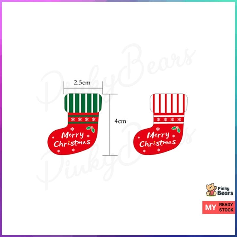 Assorted Xmas Socks Stickers - Image 3