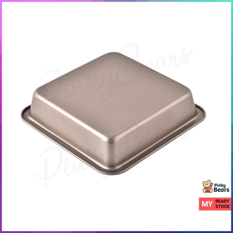 8 Inch Non Stick Square Cake Baking Tray - Image 5