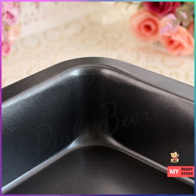 8 Inch Non Stick Square Cake Baking Tray - Image 7