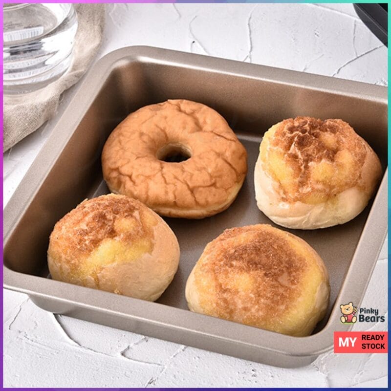8 Inch Non Stick Square Cake Baking Tray - Image 8
