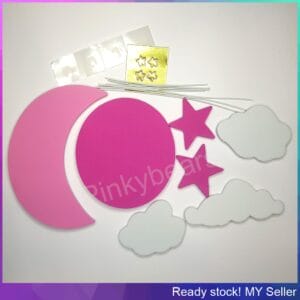 Cloudy Theme Birthday Cake Toppers