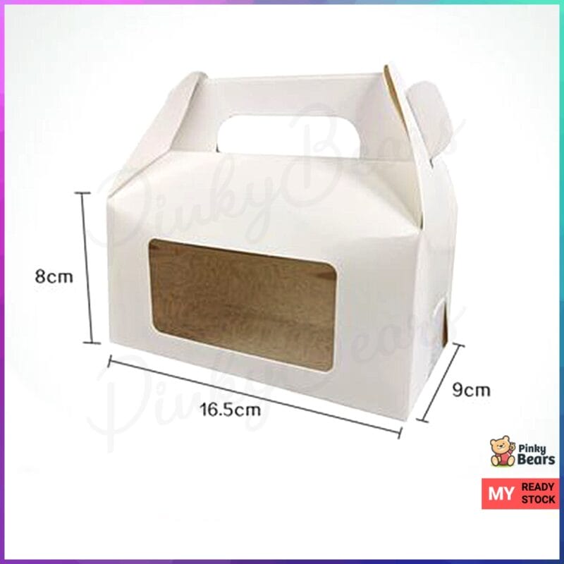 Assorted Cake Box Cupcake Handle Box with Window - Image 3