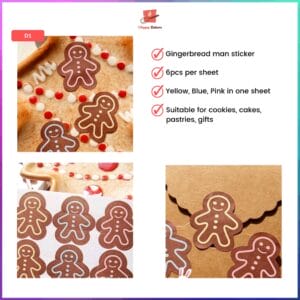Gingerbread Man Stickers