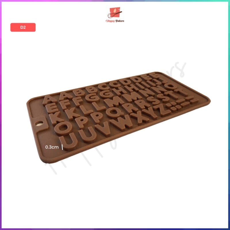 Alphabet Numbers Happy Birthday Silicon Chocolate Mould - Image 5