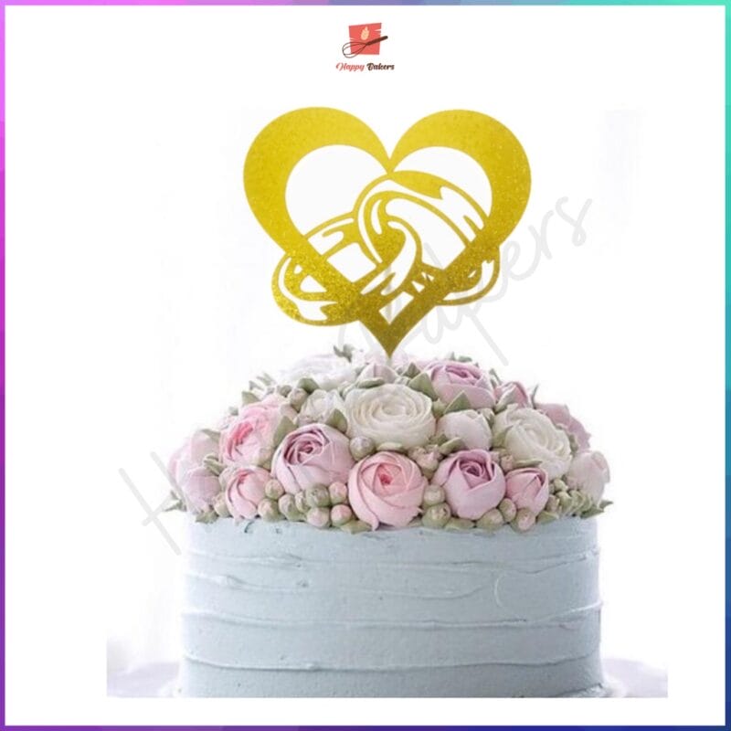 Wedding My Love Romantic Valentine Cake Toppers - Image 5
