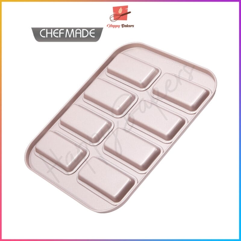 CHEFMADE WK9838 Financier 8 Cups Cake Mould Pan - Image 2