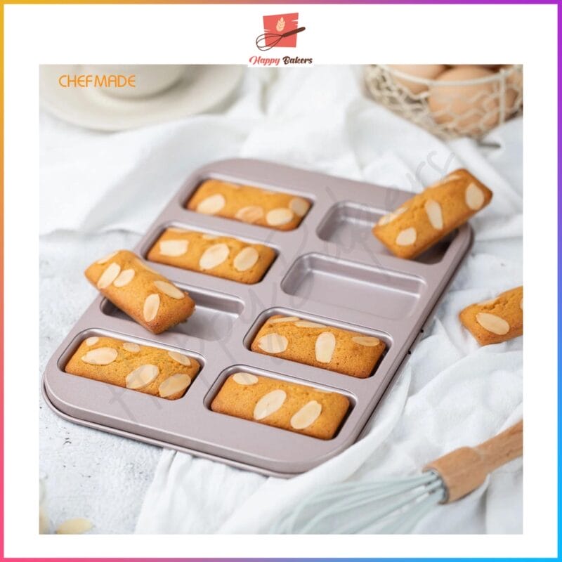 CHEFMADE WK9838 Financier 8 Cups Cake Mould Pan - Image 7