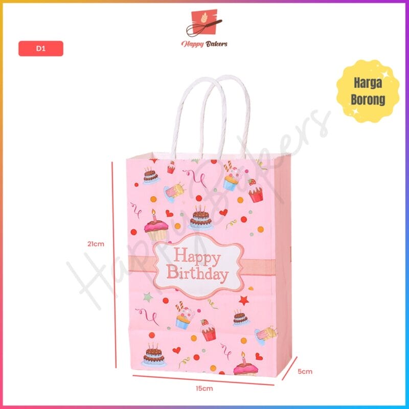 Happy Birthday Party Paper Bag - Image 3
