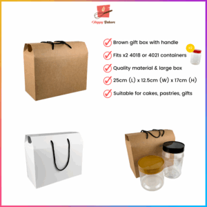 Brown Gift Box With Handle