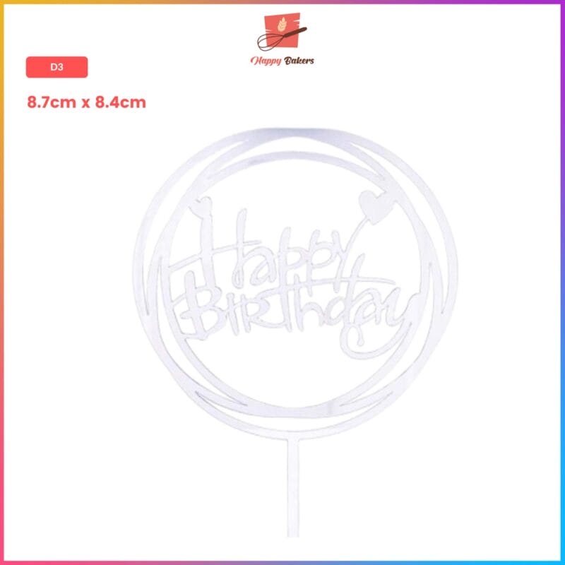 Happy Birthday Cake Toppers - Image 4