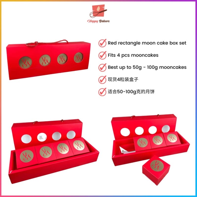 4 in 1 Long Mooncake Box Set