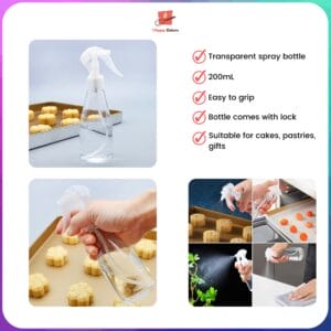 Clear Spray 200ml Bottle with Lock