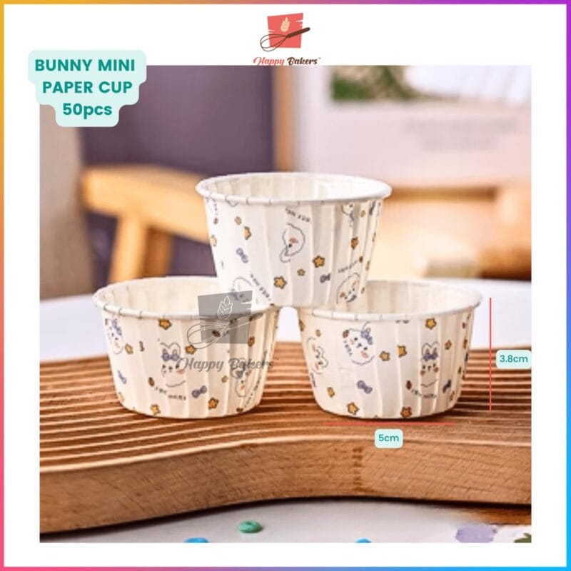 Mini Paper Cup Grease Proof 50pcs Set - Image 4