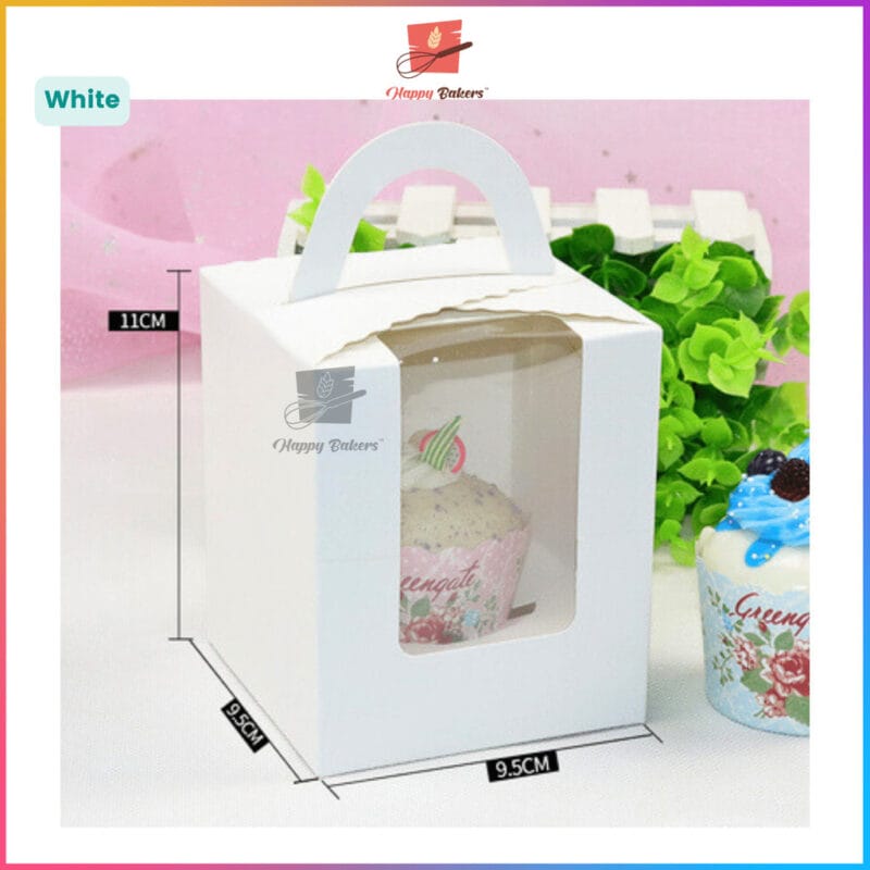 Single Cupcake Box with Handle 5pcs - Image 5