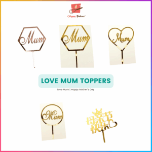 Love Mum Mothers Day Toppers
