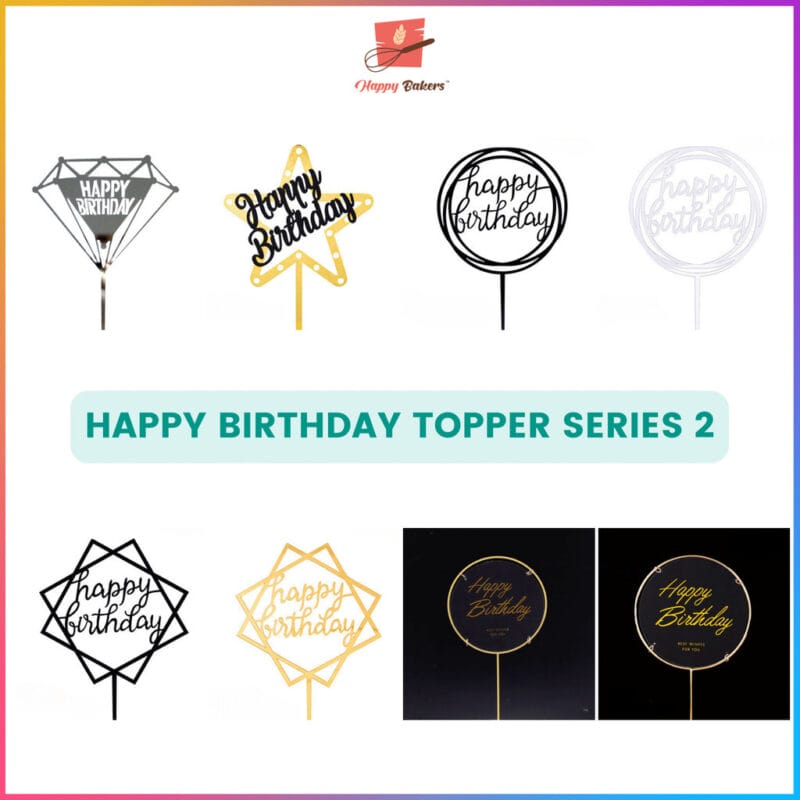 Happy Birthday Toppers Series 2