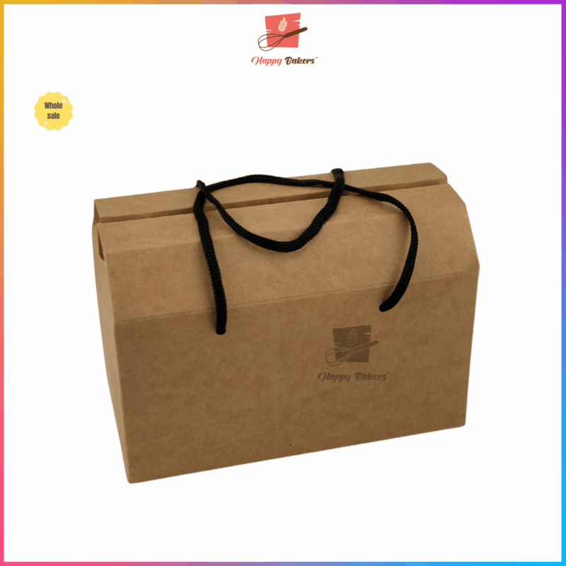 Kraft Gift Box With Handle String - Image 3
