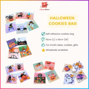 Halloween Cookies Bag 100pcs Self Adhesive