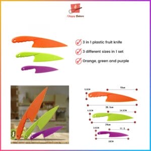 3 in 1 Plastic Fruit Knife