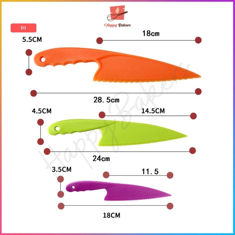 3 in 1 Plastic Fruit Knife - Image 2