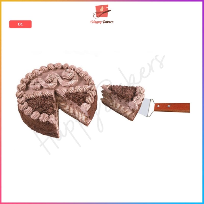 Pizza Cake Server With Wooden Handle - Image 5
