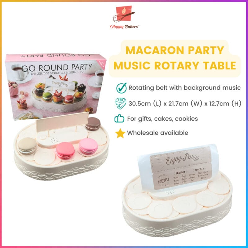 Macaron Cupcake Musical Rotary Conveyor Belt