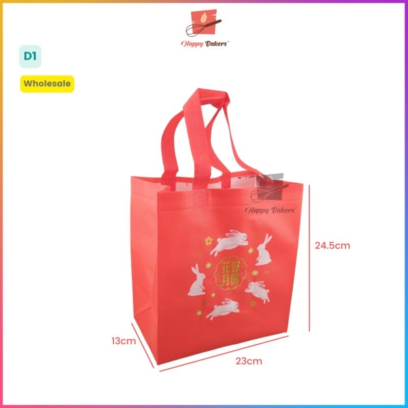 Mid Autumn Festival Non Woven Gift Bag For Mooncakes Gifts Pastries - Image 3