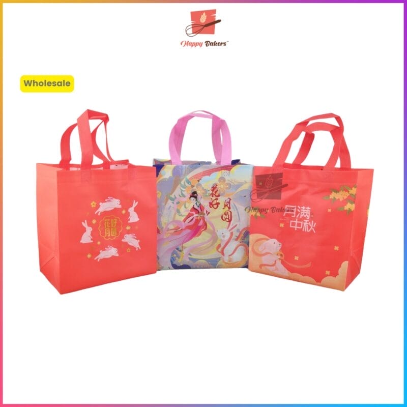 Mid Autumn Festival Non Woven Gift Bag For Mooncakes Gifts Pastries - Image 9