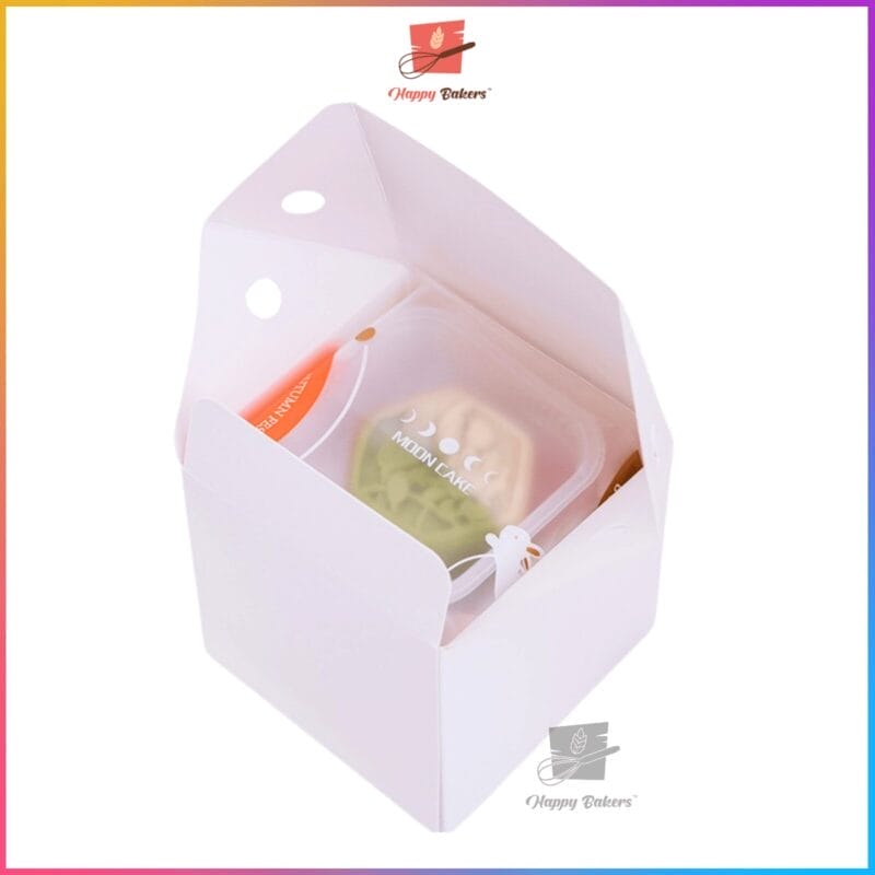Mooncake Bunny Gift Box With Tag and Wooden Handle For 80g Moon Cakes - Image 8
