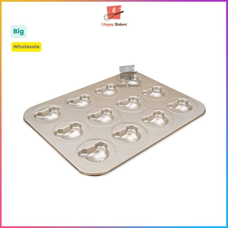 Mini Bear Madeleine Baking Tray Loyang 6 9 12 Cavities For Madeleine Cake - Image 3