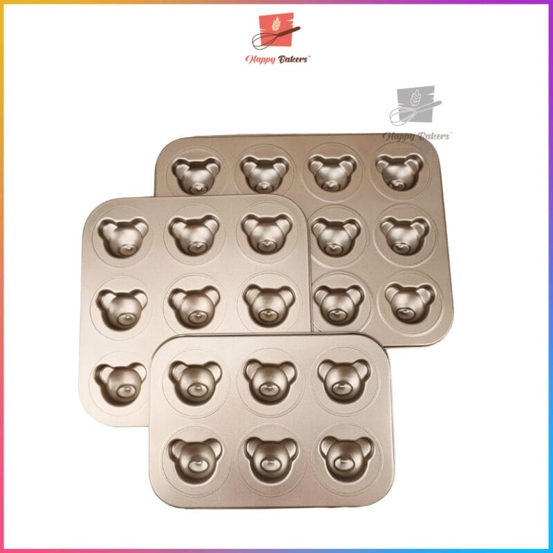 Mini Bear Madeleine Baking Tray Loyang 6 9 12 Cavities For Madeleine Cake - Image 7