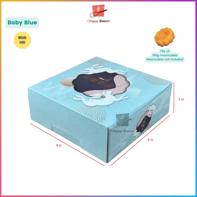Mooncake Box Fits 4pcs 185g - Image 5