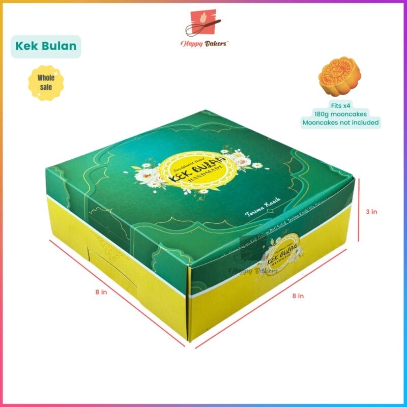 Mooncake Box Fits 4pcs 185g - Image 6